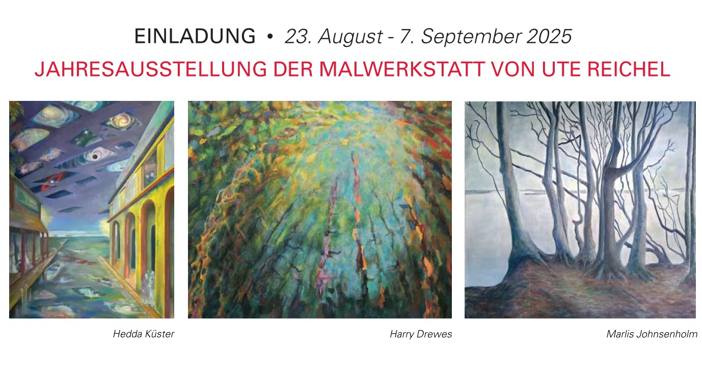 Exhibition Ute Reichel, Harry Drewes paintings